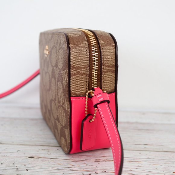 Coach Bags Nwt Coach Signature Mini Camera Bag Crossbody Poshmark